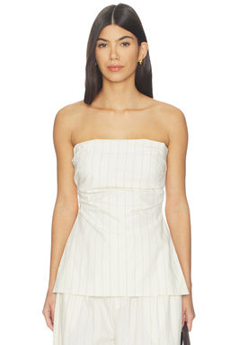St. Agni - Strapless Tie Back Top