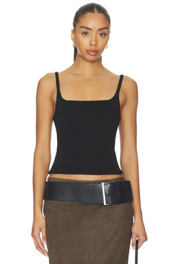 St. Agni - Slim Square Neck Knit Top