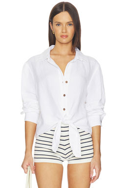 Sanctuary - More Love Linen Tie Top