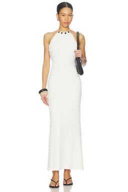 SEVEN WONDERS - Adalee Ruffle Texture Maxi Dress