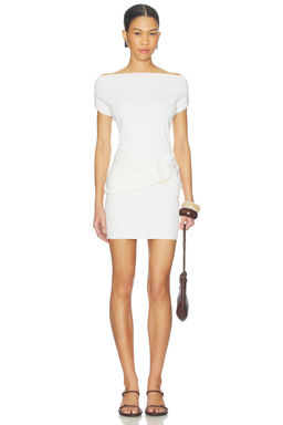 SEVEN WONDERS - Kamryn Side Tie Knit Mini Dress