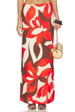 SEVEN WONDERS - Billie Maxi Skirt in Amoree Chocolate