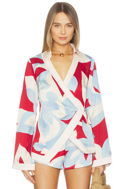 SEVEN WONDERS - Amoree Long Sleeve Wrap Shirt