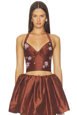 Shushu/Tong - Halter Bow Tie Cami Top