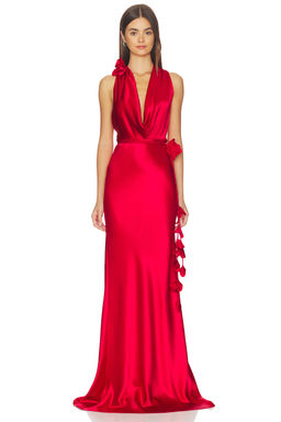 SAU LEE - Delphine Satin Gown