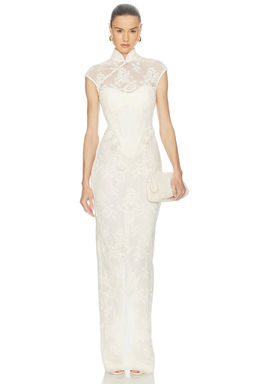 SAU LEE - Emilia Lace Gown