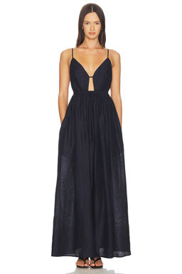 Susana Monaco - Solid Linen Empire Waist Dress