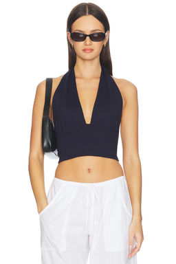 Susana Monaco - Deep Halter Tie Top