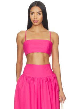 Susana Monaco - Poplin Crop String Top