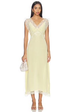 Tanner Fletcher - Irene Lace Trim Midi Dress