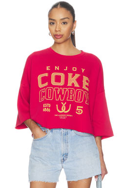 The Laundry Room - Enjoy Coke Cowboy Horseshoe Crop Jumper