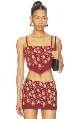 Understated Leather - x REVOLVE Beaded Paisley Top