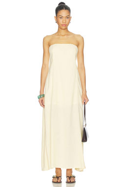 Weworewhat - A Line Strapless Midi Dress