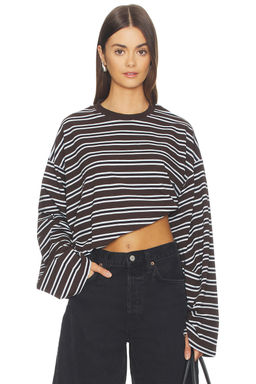 Weworewhat - Boxy Oversized Crew Neck T-Shirt