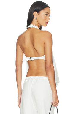 Weworewhat - Buckle Back Halter Top