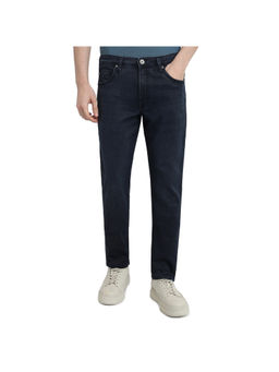 Raymond - Slim Fit Dark Blue Cotton Blend Jeans