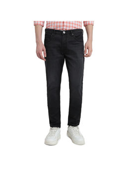 Raymond - Slim Fit Black Cotton Blend Jeans