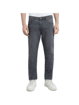 Raymond - Slim Fit Dark Grey Cotton Blend Jeans