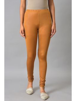 Elleven - Brown Poly Lycra Women Churidar