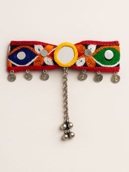 Choko - Multi-Colour Thread Embroidered Hair Clip – Ethnic Piece for Daily Wear, Festivals & Weddings