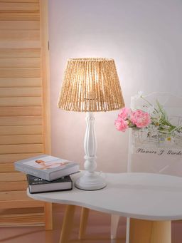 UMAI - Table Lamp Paper Shade Light Made of Wood Iron