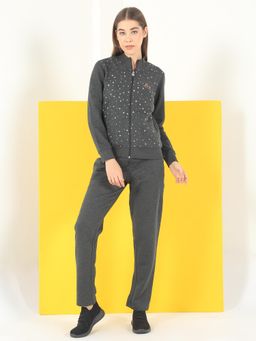 Sweet Dreams - Womens Printed Tracksuit Charcoal
