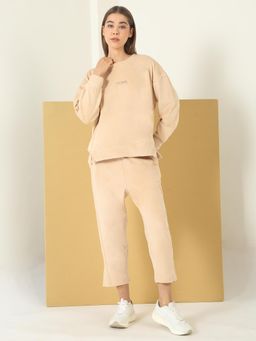 Sweet Dreams - Womens Solid Tracksuit Beige