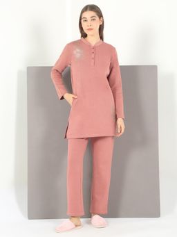 Sweet Dreams - Womens Floral Printed Nightsuit Brown
