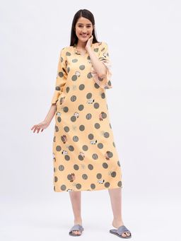 Sweet Dreams - Women Polka Dots Night Dress