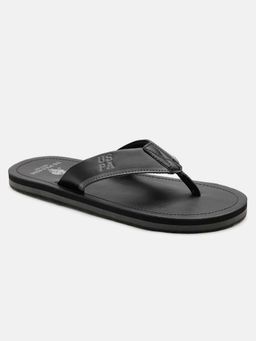 U.S. POLO ASSN. - Black Jane 2.0 Stylish Sliders Flip Flops for Men