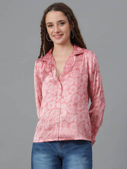 KOTTY - Womens Relaxed Fit Printed Casual Shirt