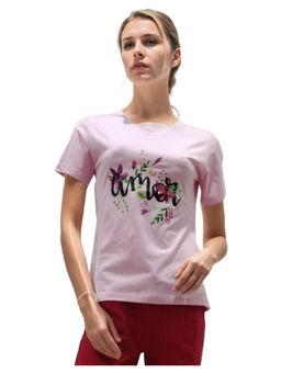 VIEVIANA - Womens Lavender V-Neck T-Shirt