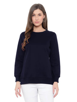 VIEVIANA - Womens Navy Blue Sweatshirt