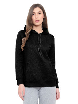 VIEVIANA - Womens Black Hoodie