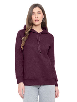 VIEVIANA - Womens Wine Hoodie