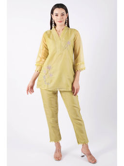 SHRUTI GOYAL - Yellow Embellished Co-Ord (Set of 2)