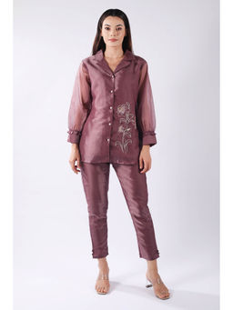 SHRUTI GOYAL - Mauve Embellished Co-Ord (Set of 2)