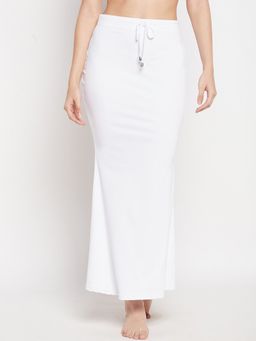 Secrets By ZeroKaata - Women White Solid Mermaid Fit Saree Petticoat