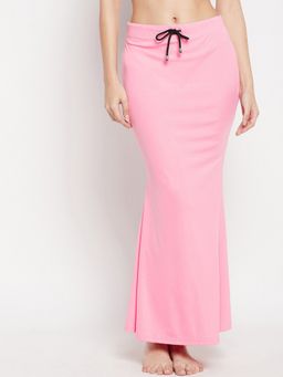 Secrets By ZeroKaata - Women Pink Solid Mermaid Fit Saree Petticoat
