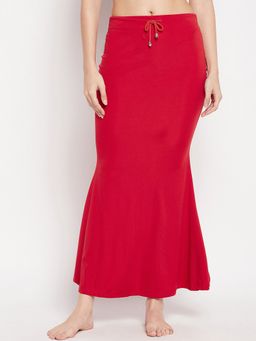 Secrets By ZeroKaata - Women Red Solid Mermaid Fit Saree Petticoat