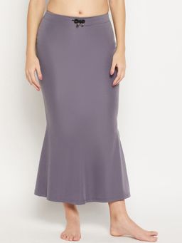 Secrets By ZeroKaata - Women Solid Mermaid Fit Saree Petticoat - Grey