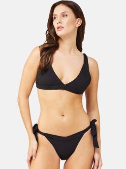 Secrets By ZeroKaata - Women Stretchable Ribbed Swim Bikini Set