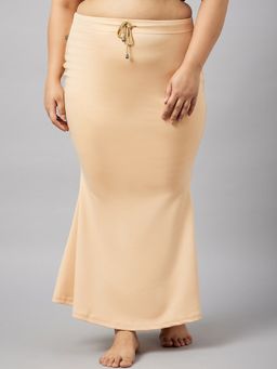 Secrets By ZeroKaata - Women Plus Size Solid Mermaid Fit Saree Petticoat