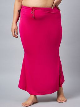 Secrets By ZeroKaata - Women Plus Size Solid Mermaid Fit Saree Petticoat