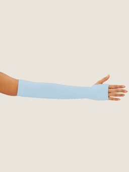 Secrets By ZeroKaata - Unisex Solid Uv Protection Arm Sleeves Gloves Navy Blue