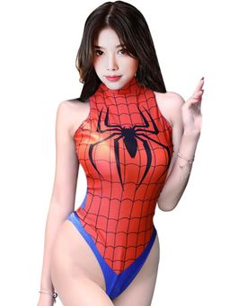 Secrets By ZeroKaata - Spider Bodysuit-Style Nightwear Baby Doll for Women