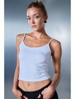 Bonkers Corner - White Modal Strappy Top
