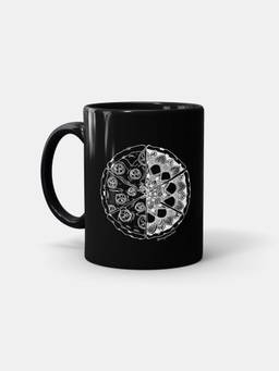 Macmerise - Pizza Black Pattern Milk, Tea, Coffee Mug 330ml
