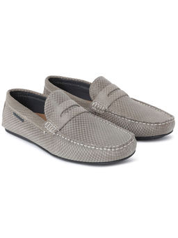 Rare Rabbit - Carson Grey Square Toe Loafers