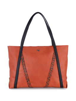 Baggit - Dots Y G Z Orange Large Satchel Handbag